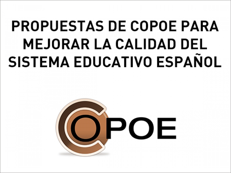 Propuestas de COPOE para mejorar la calidad del Sistema Educativo espa&ntilde;ol. Curso 2019-20