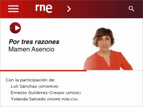Reportaje sobre la situaci&oacute;n de la orientaci&oacute;n en Espa&ntilde;a en el programa de RNE "Por tres razones"