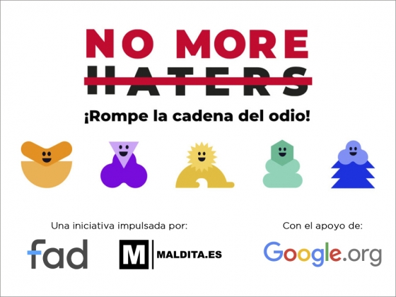 NO MORE HATERS, una iniciativa para que adolescentes y j&oacute;venes aprendan a detectar y combatir el discurso de odio en redes