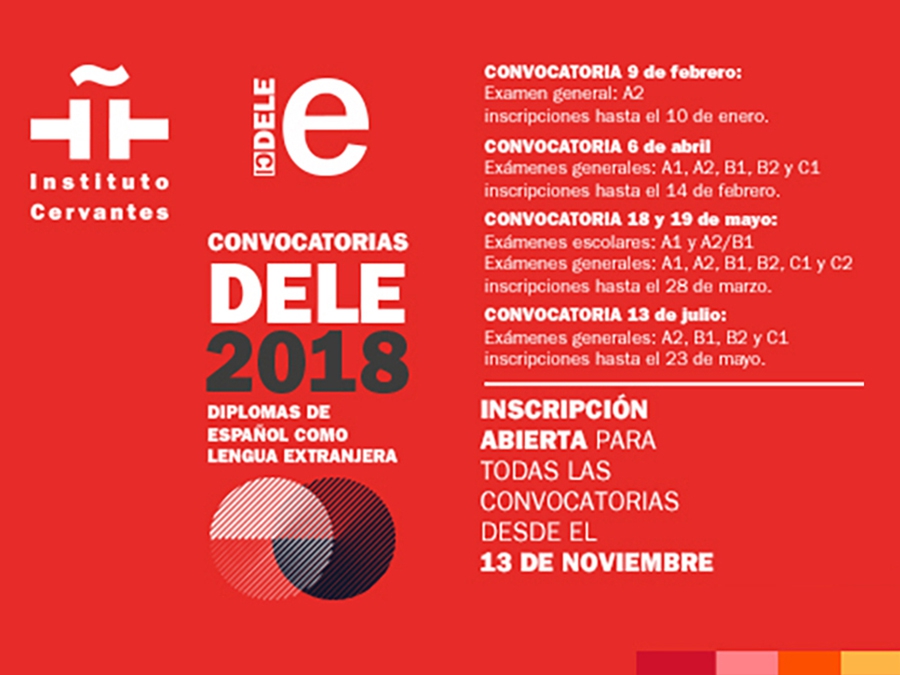 Convocatorias DELE 2018