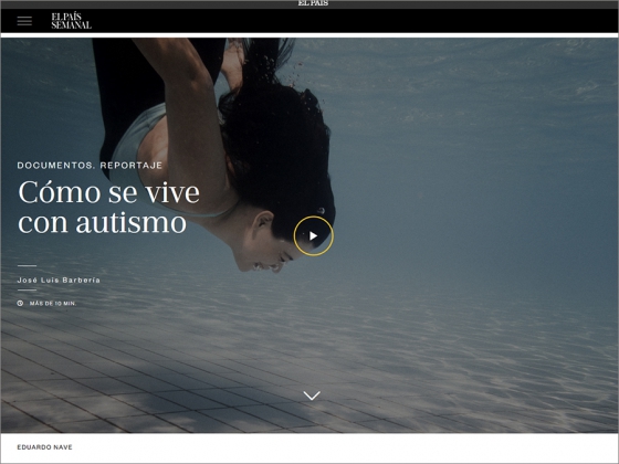 "C&oacute;mo se vive con autismo", un interesante reportaje publicado en El Pa&iacute;s Semanal